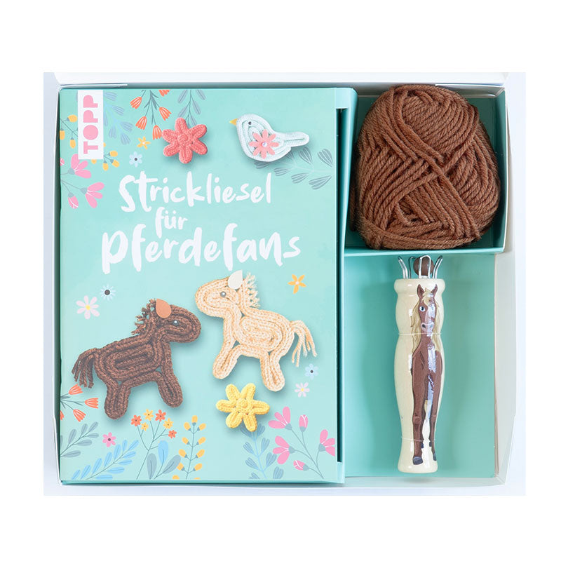 Kreativ-Set Strickliesel für Pferdefans