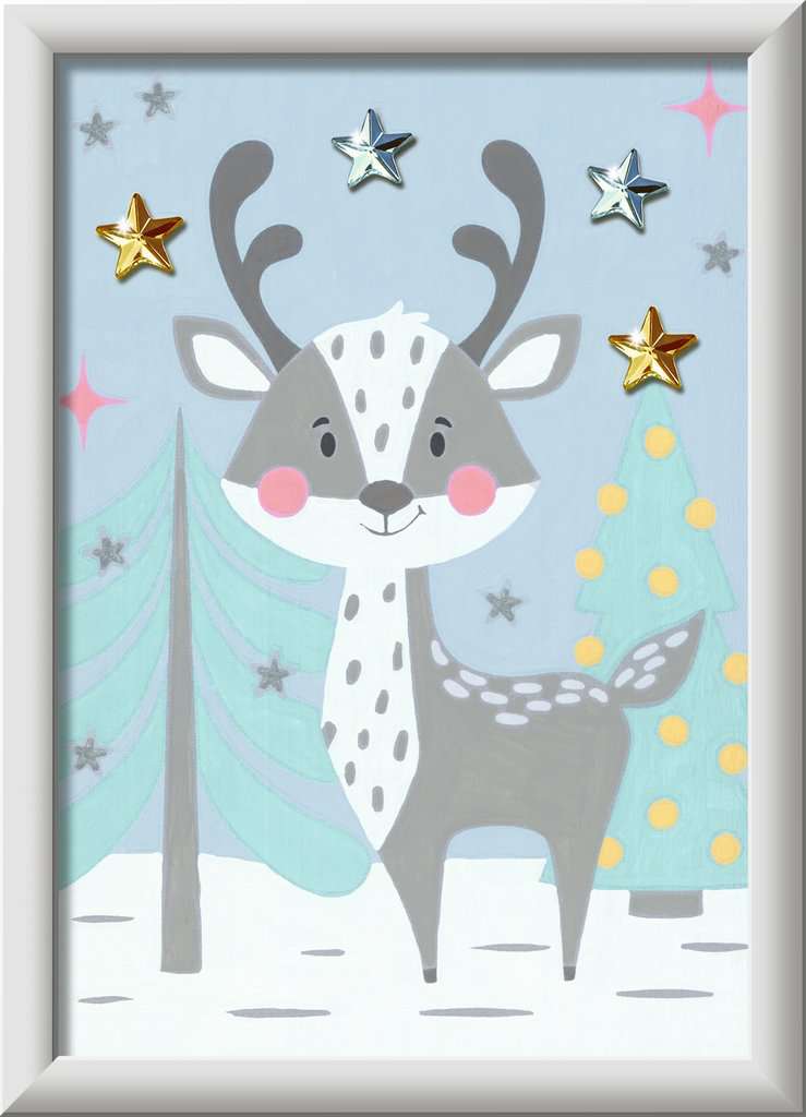 Malen nach Zahlen - Niedlicher Hirsch