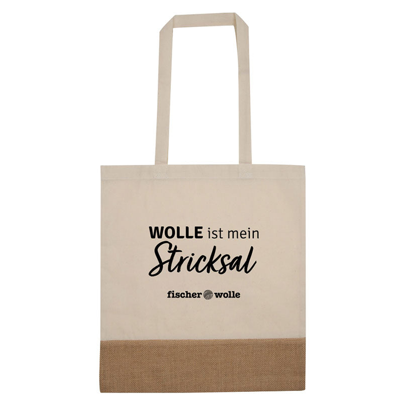 Jutetasche "Stricksal"