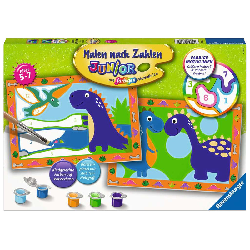 Malen nach Zahlen - Land der Dinosaurier