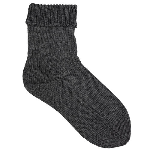 Feinstrumpf Merino Extrafein anthrazit meliert