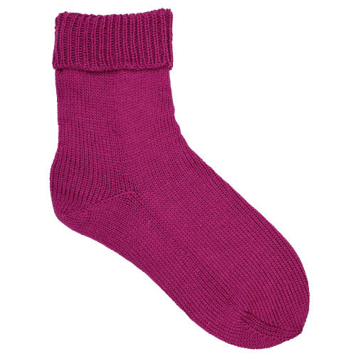 Feinstrumpf Merino Extrafein brombeer