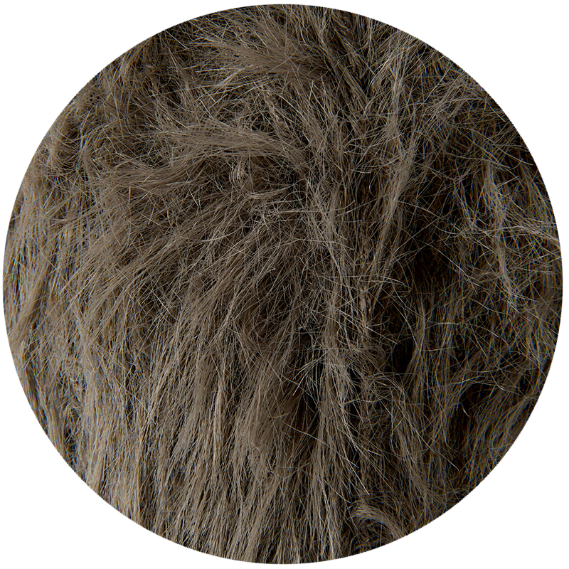Creative Fur dark khaki