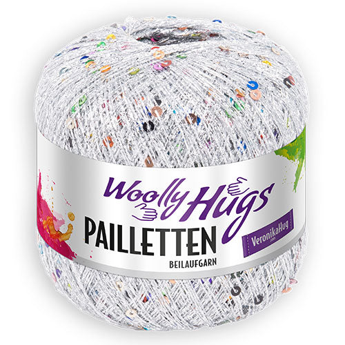 Pailletten silber/bunt