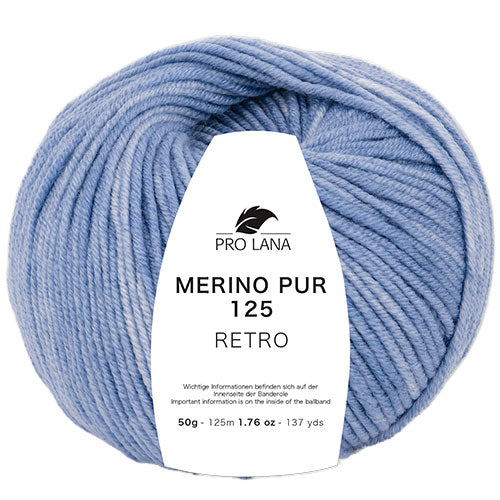 Merino 125 Retro jeans meliert