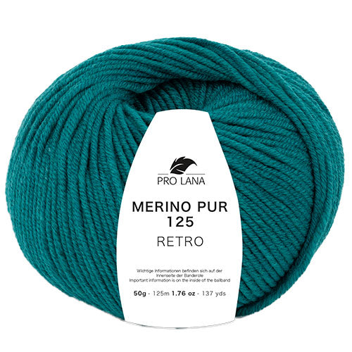 Merino 125 Retro petrol meliert