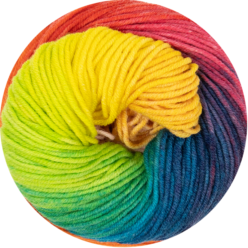 1-2-3 Ideen Merino regenbogen