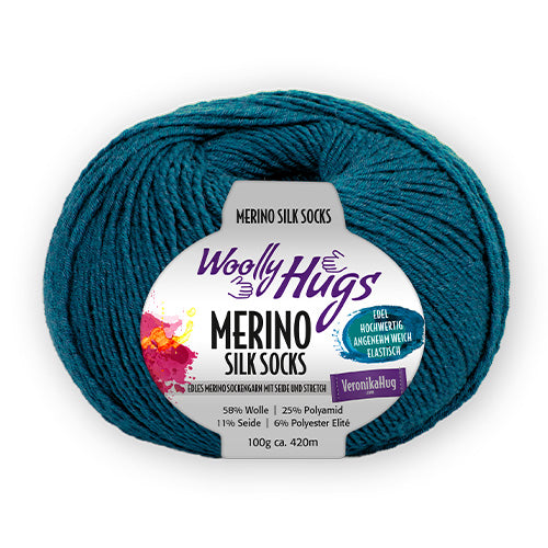 Merino Silk Socks smaragd