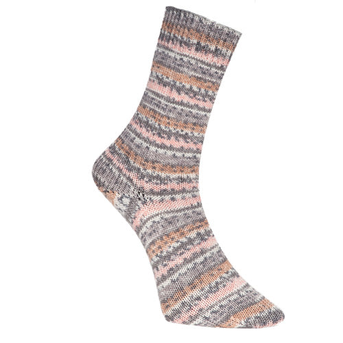 Bamboo Socks grau-apricot col.