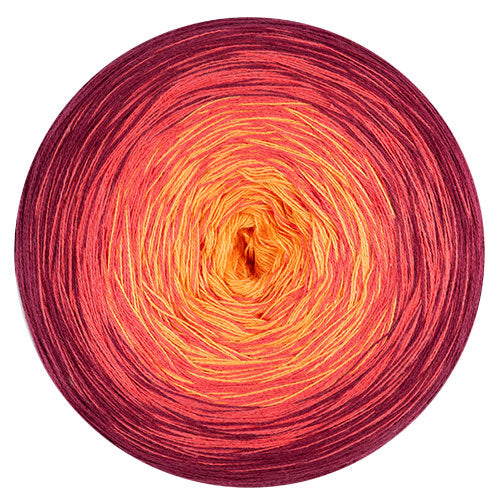 Bobbel Cotton orange-bordeaux