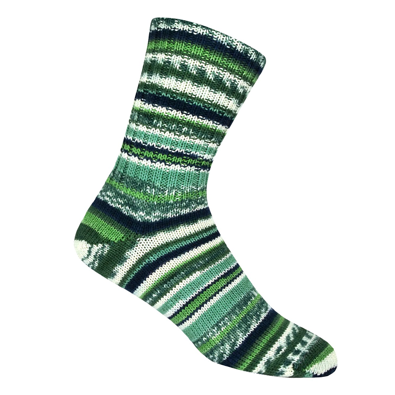 Supersocke 406 6f. grün col.