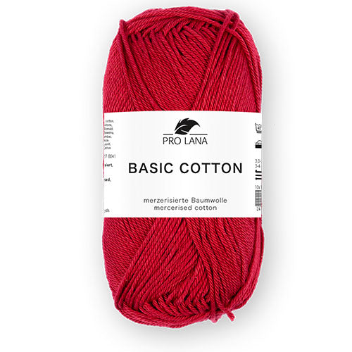 Basic Cotton rubinrot