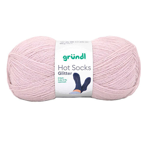 Hot Socks Glitter rosa