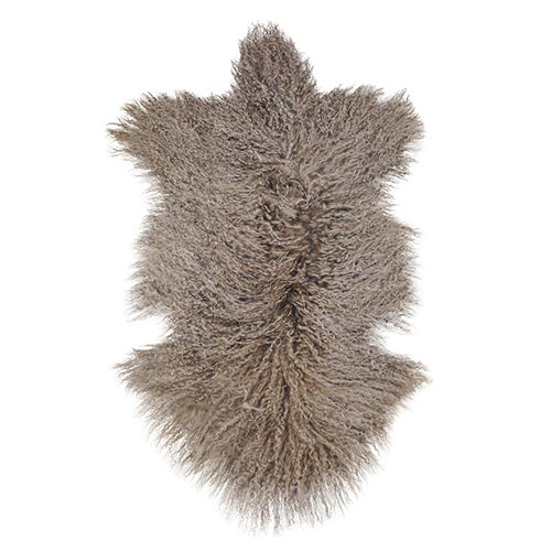 Tibetlammfell taupe 100cm