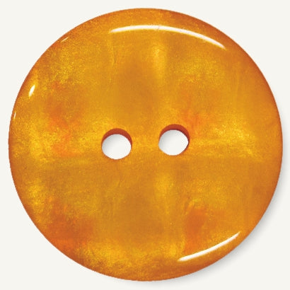 Zweilochknopf orange 23mm