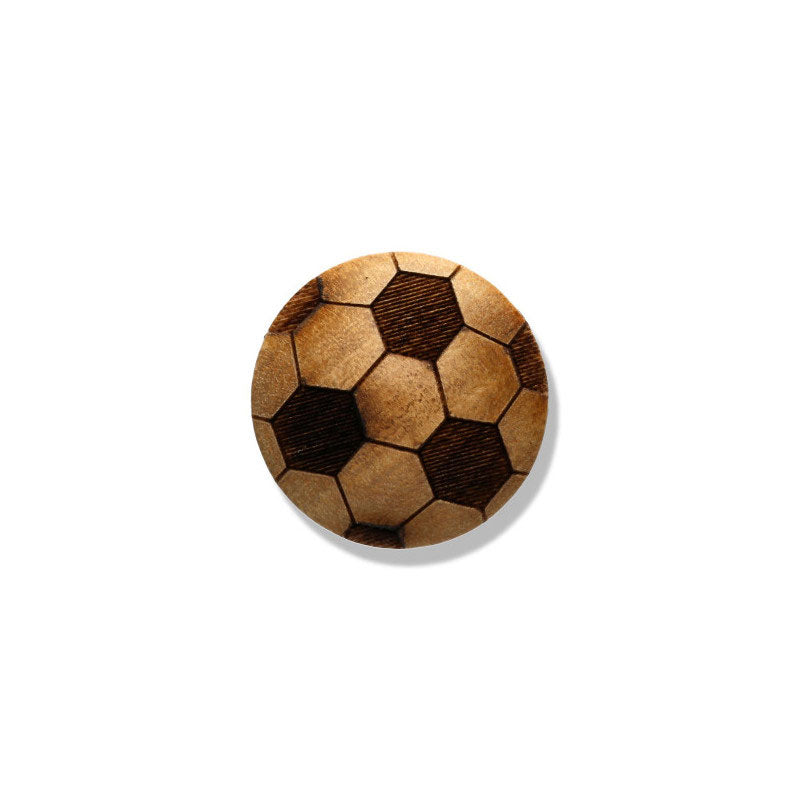 Holzknopf "Fußball"