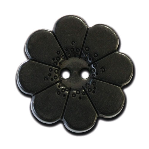 Blumenknopf schwarz 18mm