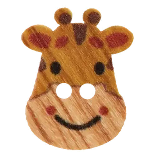 Holzknopf Giraffe 15mm
