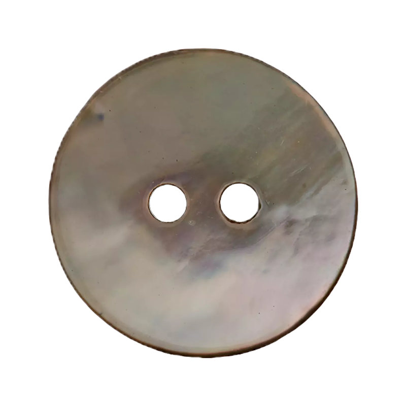 Perlmuttknopf grau 23mm