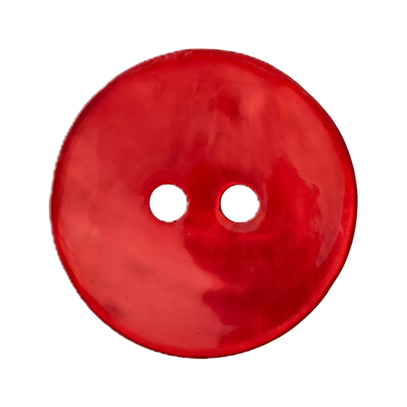 Perlmuttknopf rot 23mm