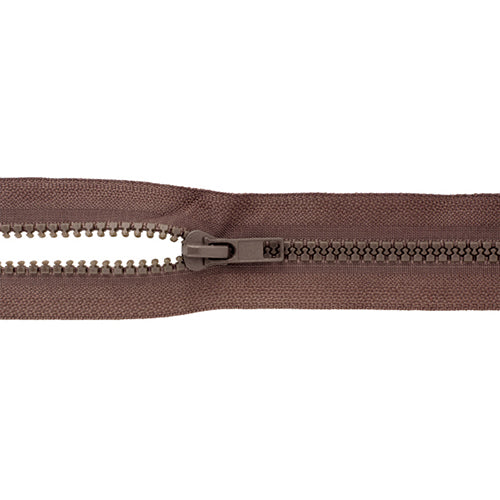 Reißverschluss braun 65cm