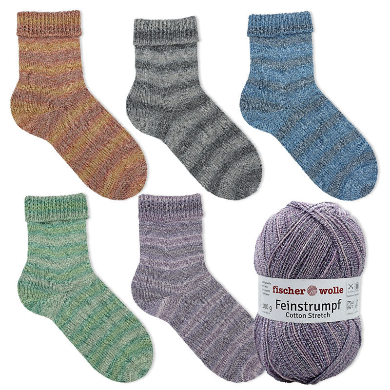 500 g Sparpaket "Feinstrumpf Cotton Stretch Color"