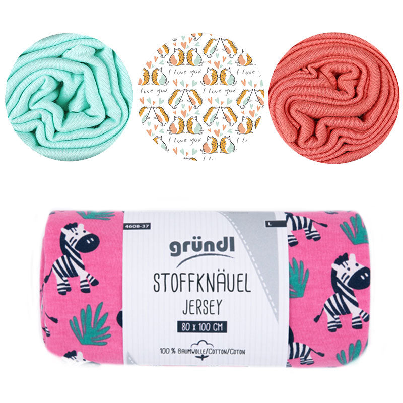 Stoffknäuel "Jersey" Uni & Color