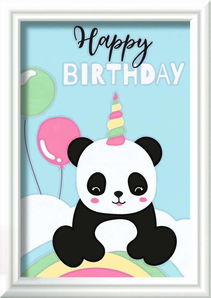 Malen nach Zahlen - Happy Birthday