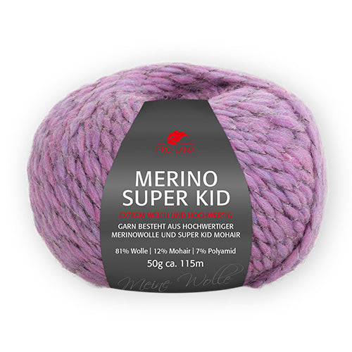 Merino Super Kid lila meliert