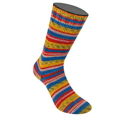Meilenweit 100 Merino Extrafine gelb-rot
