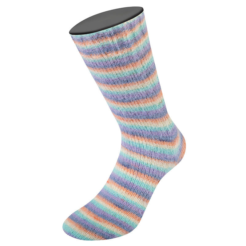 Cosy Socks Multi Str. sorbet