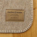 Decke "Ökolana" beige / weiß