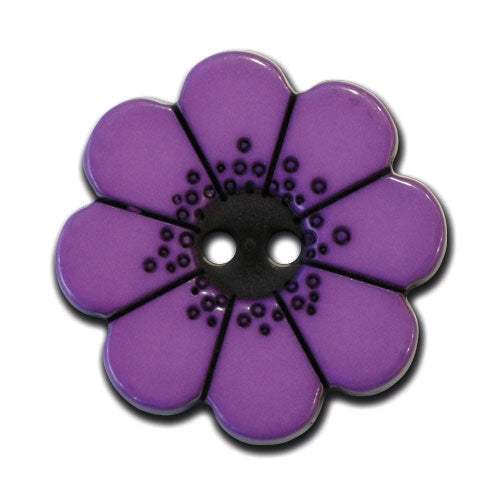 Blumenknopf lila 18mm